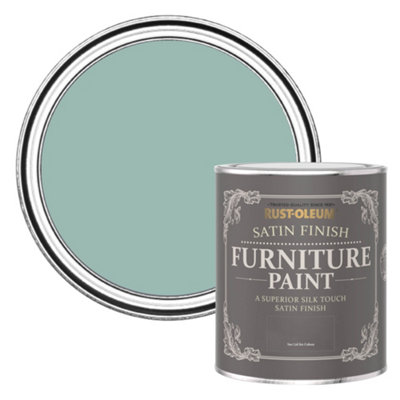 Rust-Oleum Coastal Blue Satin Furniture Paint 750Ml from B&Q