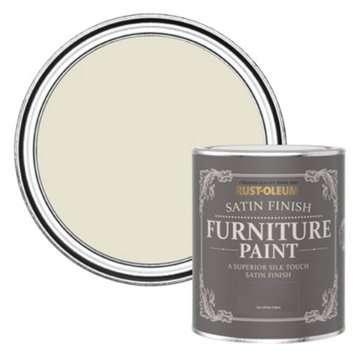 Rust-Oleum Oyster Satin Furniture Paint 750Ml from B&Q
