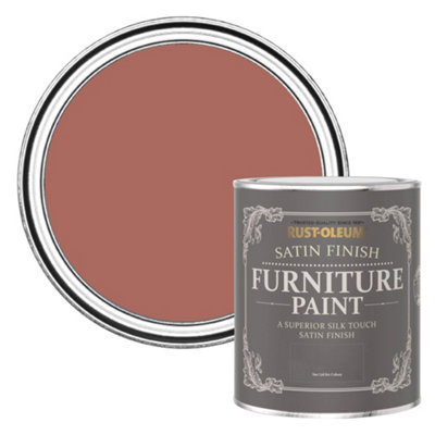 Rust-Oleum Salmon Satin Furniture Paint 750Ml from B&Q