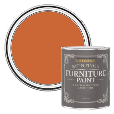 Rust-Oleum Tiger Tea Satin Furniture Paint 750Ml from B&Q