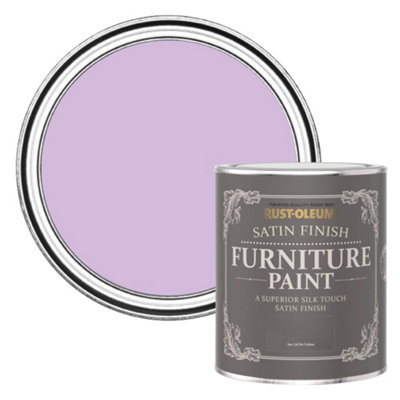 Rust-Oleum Violet Macaroon Satin Furniture Paint 750Ml from B&Q