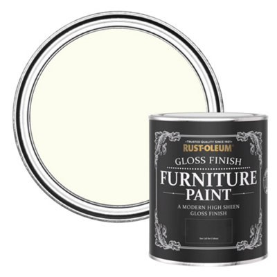 B&Q -  Antique White Gloss Furniture Paint 750Ml