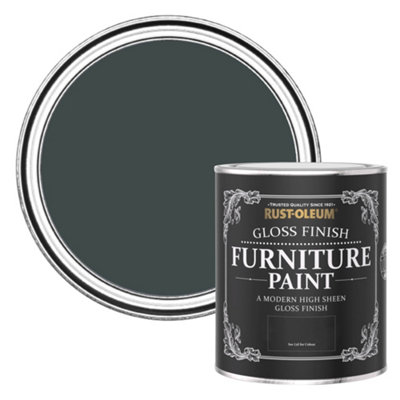 Rust-Oleum Black Sand Gloss Furniture Paint 750Ml from B&Q