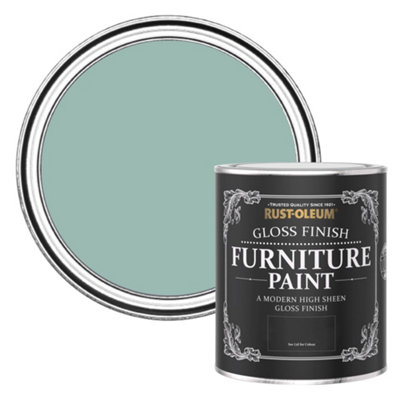 Rust-Oleum Coastal Blue Gloss Furniture Paint 750Ml from B&Q
