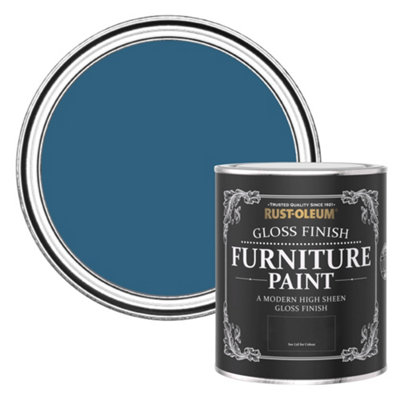 Rust-Oleum Cobalt Gloss Furniture Paint 750Ml from B&Q