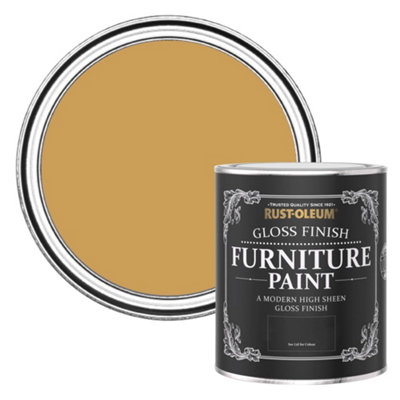 Rust-Oleum Dijon Gloss Furniture Paint 750Ml from B&Q
