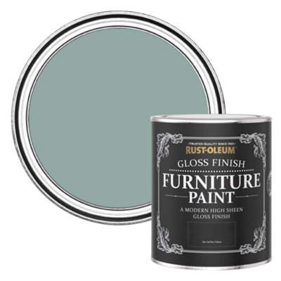 Rust-Oleum Gresham Blue Gloss Furniture Paint 750Ml from B&Q