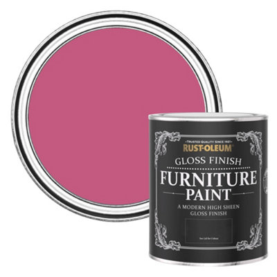 Rust-Oleum Raspberry Ripple Gloss Furniture Paint 750Ml from B&Q