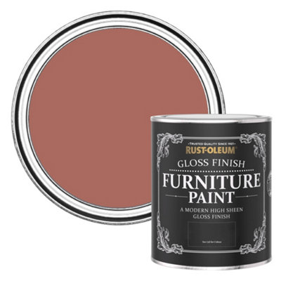 Rust-Oleum Salmon Gloss Furniture Paint 750Ml from B&Q