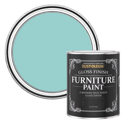 Rust-Oleum Teal Gloss Furniture Paint 750Ml from B&Q