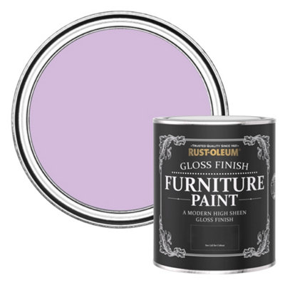 Rust-Oleum Violet Macaroon Gloss Furniture Paint 750Ml from B&Q