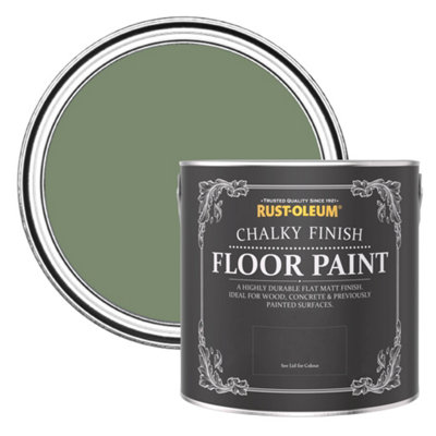 Rust-Oleum All Green Chalky Finish Floor Paint 2.5L from B&Q