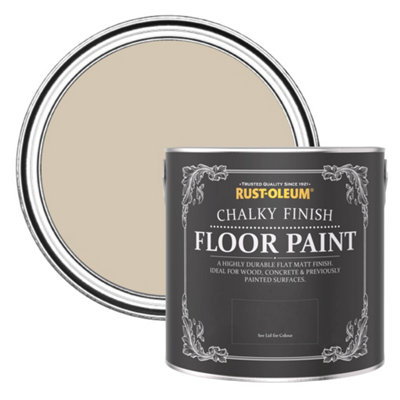 Rust-Oleum Butterscotch Chalky Finish Floor Paint 2.5L from B&Q