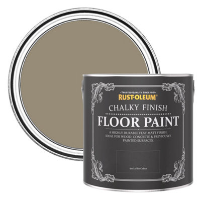 Rust-Oleum Cafe Luxe Chalky Finish Floor Paint 2.5L from B&Q