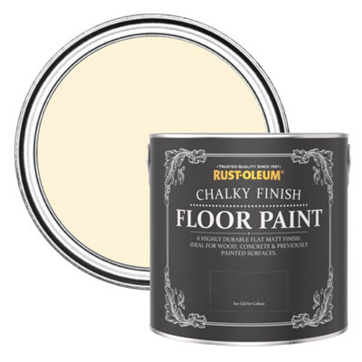 Rust-Oleum Clotted Cream Chalky Finish Floor Paint 2.5L from B&Q