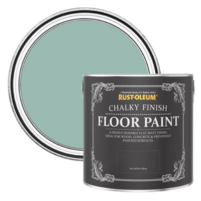 Rust-Oleum Coastal Blue Chalky Finish Floor Paint 2.5L from B&Q