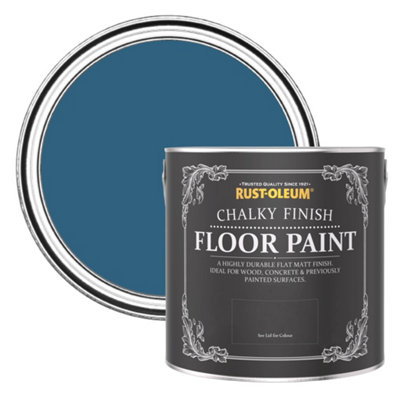 Rust-Oleum Cobalt Chalky Finish Floor Paint 2.5L from B&Q
