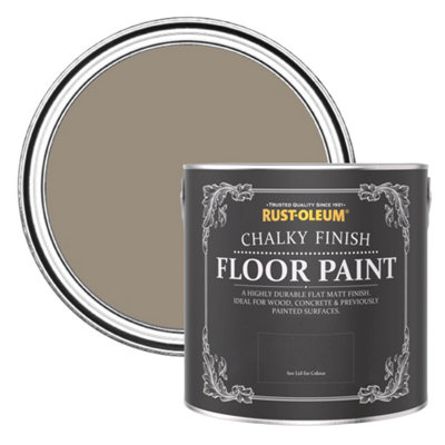 Rust-Oleum Cocoa Chalky Finish Floor Paint 2.5L from B&Q