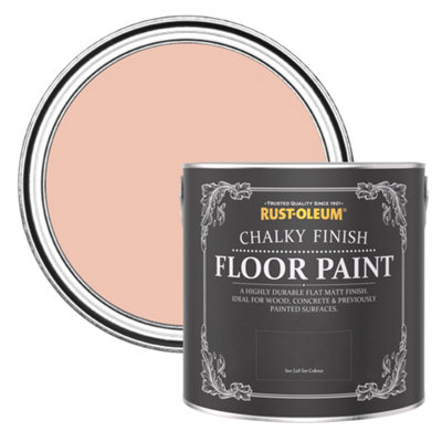 Rust-Oleum Coral Chalky Finish Floor Paint 2.5L from B&Q