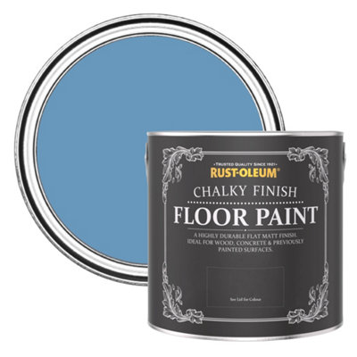 Rust-Oleum Cornflower Blue Chalky Finish Floor Paint 2.5L from B&Q