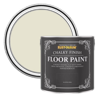 Rust-Oleum Oyster Chalky Finish Floor Paint 2.5L from B&Q