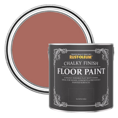 Rust-Oleum Salmon Chalky Finish Floor Paint 2.5L from B&Q