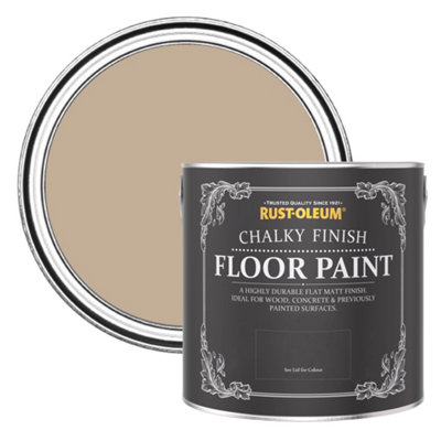 Rust-Oleum Salted Caramel Chalky Finish Floor Paint 2.5L from B&Q