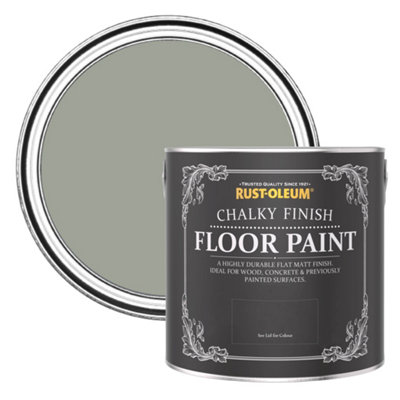 Rust-Oleum Teal Chalky Finish Floor Paint 2.5L from B&Q