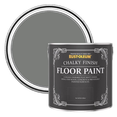 Rust-Oleum Torch Grey Chalky Finish Floor Paint 2.5L from B&Q