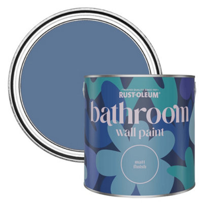 Rust-Oleum Blue River Matt Bathroom Wall & Ceiling Paint 2.5L from B&Q