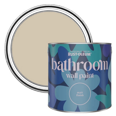 Rust-Oleum Butterscotch Matt Bathroom Wall & Ceiling Paint 2.5L from B&Q
