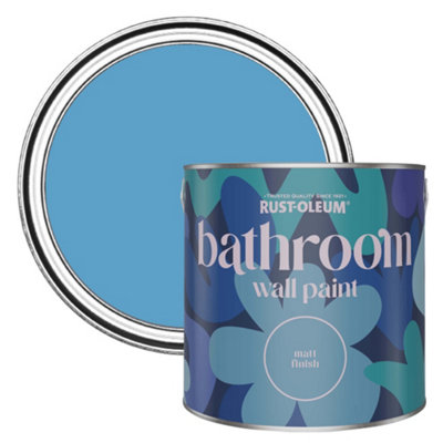 Rust-Oleum Cerulean Matt Bathroom Wall & Ceiling Paint 2.5L from B&Q
