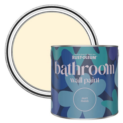 Rust-Oleum Clotted Matt Bathroom Wall & Ceiling Paint 2.5L Cream
