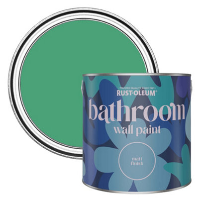 Rust-Oleum Emerald Matt Bathroom Wall & Ceiling Paint 2.5L from B&Q