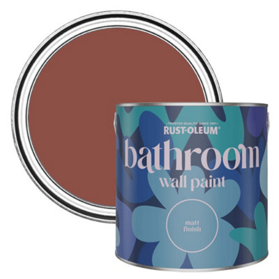 Rust-Oleum Fire Brick Matt Bathroom Wall & Ceiling Paint 2.5L from B&Q