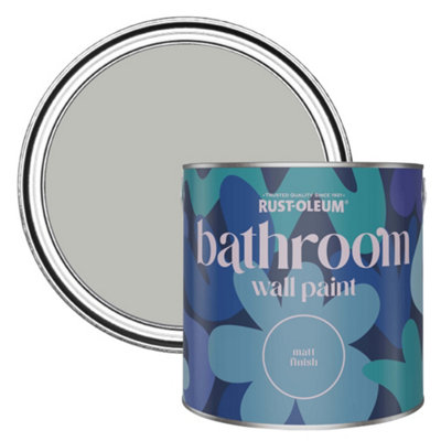 Rust-Oleum Flint Matt Bathroom Wall & Ceiling Paint 2.5L from B&Q