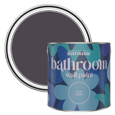 Rust-Oleum Grape Soda Matt Bathroom Wall & Ceiling Paint 2.5L from B&Q