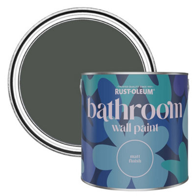 B&Q -  Graphite Matt Bathroom Wall & Ceiling Paint 2.5L