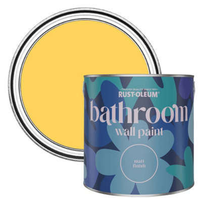B&Q -  Lemon Jelly Matt Bathroom Wall & Ceiling Paint 2.5L