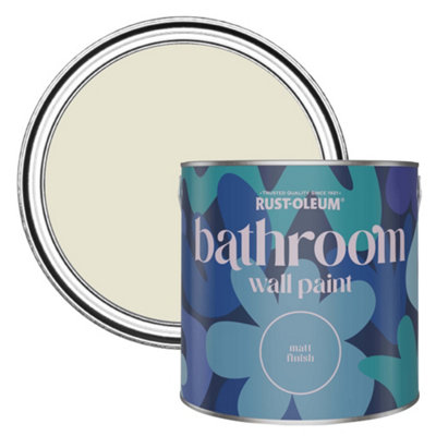 Rust-Oleum Oyster Matt Bathroom Wall & Ceiling Paint 2.5L from B&Q