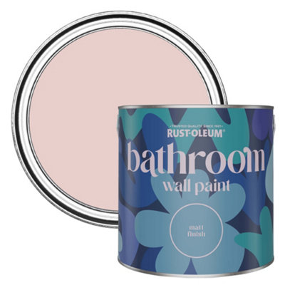 B&Q -  Pink Champagne Matt Bathroom Wall & Ceiling Paint 2.5L