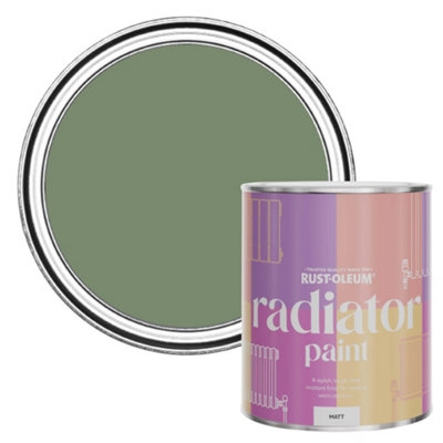 Rust-Oleum All Green Matt Radiator Paint 750Ml from B&Q