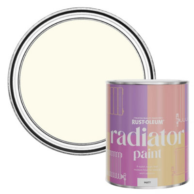 Rust-Oleum Antique White Matt Radiator Paint 750Ml from B&Q