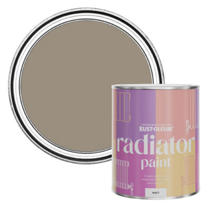 Rust-Oleum Cocoa Matt Radiator Paint 750Ml from B&Q