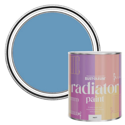 Rust-Oleum Cornflower Blue Matt Radiator Paint 750Ml from B&Q