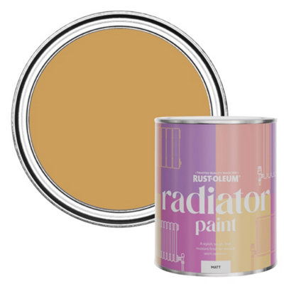 Rust-Oleum Dijon Matt Radiator Paint 750Ml from B&Q