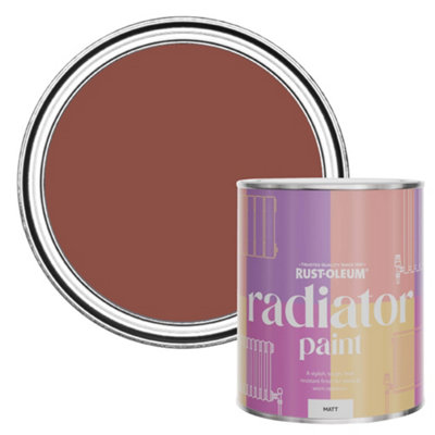 Rust-Oleum Fire Brick Matt Radiator Paint 750Ml from B&Q