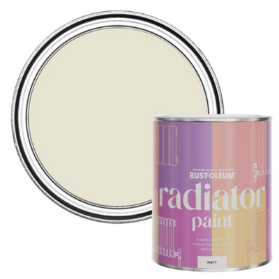 Rust-Oleum Oyster Matt Radiator Paint 750Ml from B&Q
