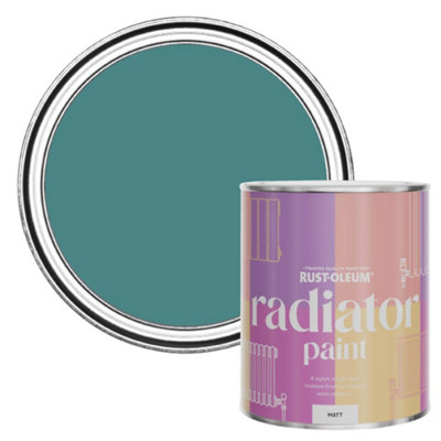 Rust-Oleum Peacock Suit Matt Radiator Paint 750Ml from B&Q