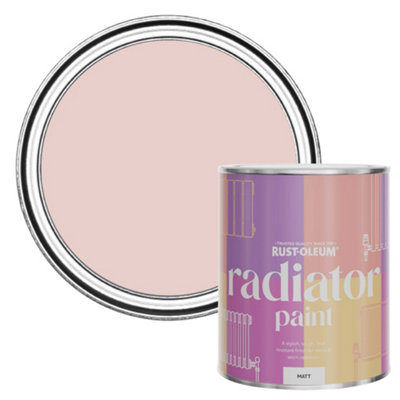 Rust-Oleum Pink Champagne Matt Radiator Paint 750Ml from B&Q